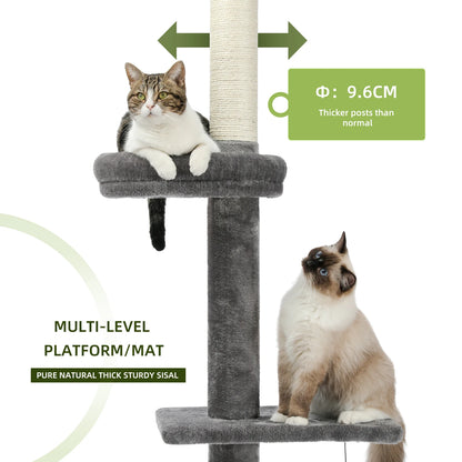 Pejam Adjustable 5 Tiers Cactus Floor to Ceiling Cat Tower