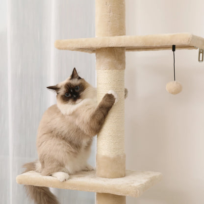 Pejam Adjustable 5 Tiers Cactus Floor to Ceiling Cat Tower