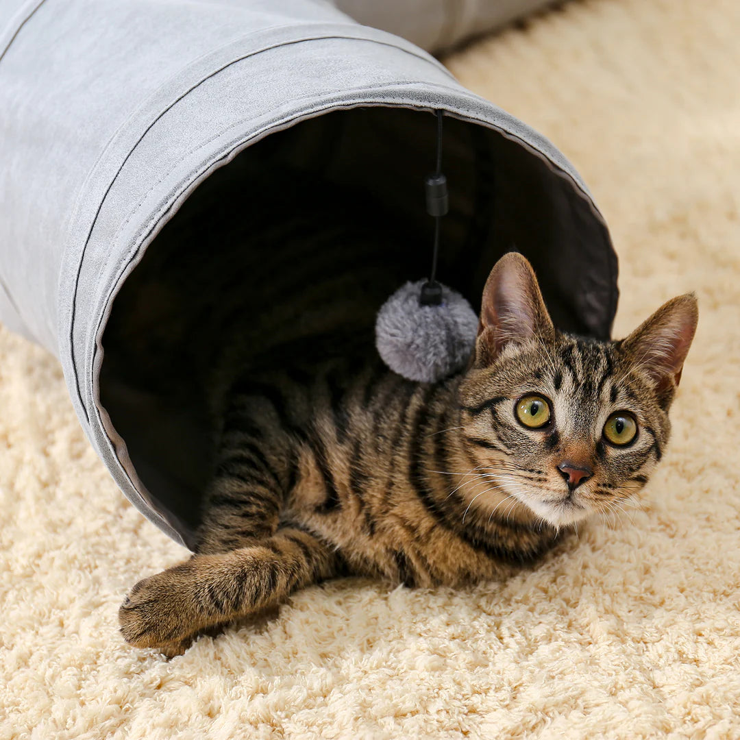 Pejam 3 Way Cat Play Tube Collapsible Cat Tunnel Toys