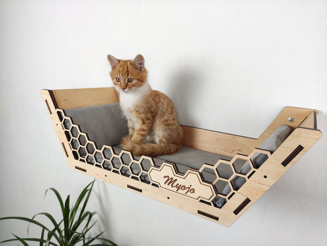 Versatile cat steps for wall with adjustable heights for all cat sizes