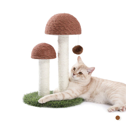 Pejam Mushroom Shaped Natural Sisal Cat Scratcher