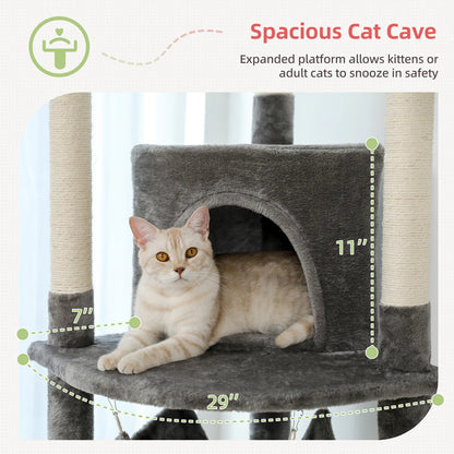 Pejam Adjustable 5-Tier Floor to Ceiling Large Hammock Cat Tower