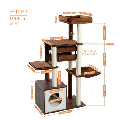 Pejam Cool Luxury Tunnel Modern Cat Tree