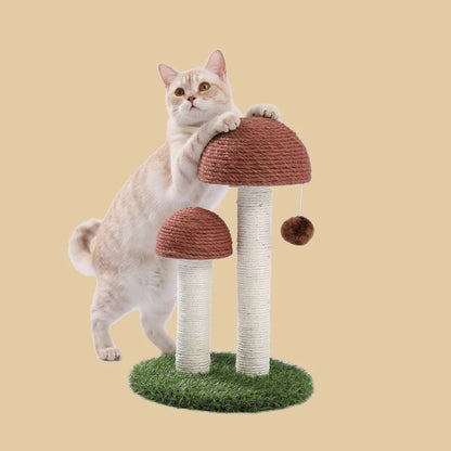 Pejam Mushroom Shaped Natural Sisal Cat Scratcher