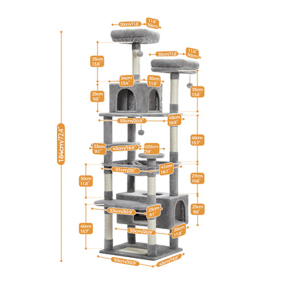 Pejam Plush Indoor 72" Inches Large Cat Tree