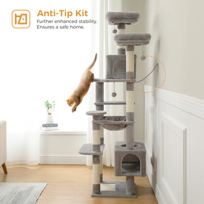 Pejam Plush Indoor 72" Inches Large Cat Tree