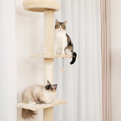 Pejam Adjustable 5 Tiers Cactus Floor to Ceiling Cat Tower